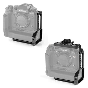 배터리 그립가있는 Fujifilm X-T2 / X-T3 카메라 용 SmallRig L- 브라켓 하프 케이지 2282