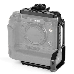 배터리 그립가있는 Fujifilm X-T2 / X-T3 카메라 용 SmallRig L- 브라켓 하프 케이지 2282